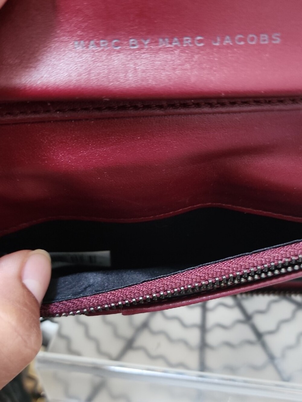 Marc by Marc Jacobs Raspberry Pink Leather Zip Wristlet - Picture 5 of 8